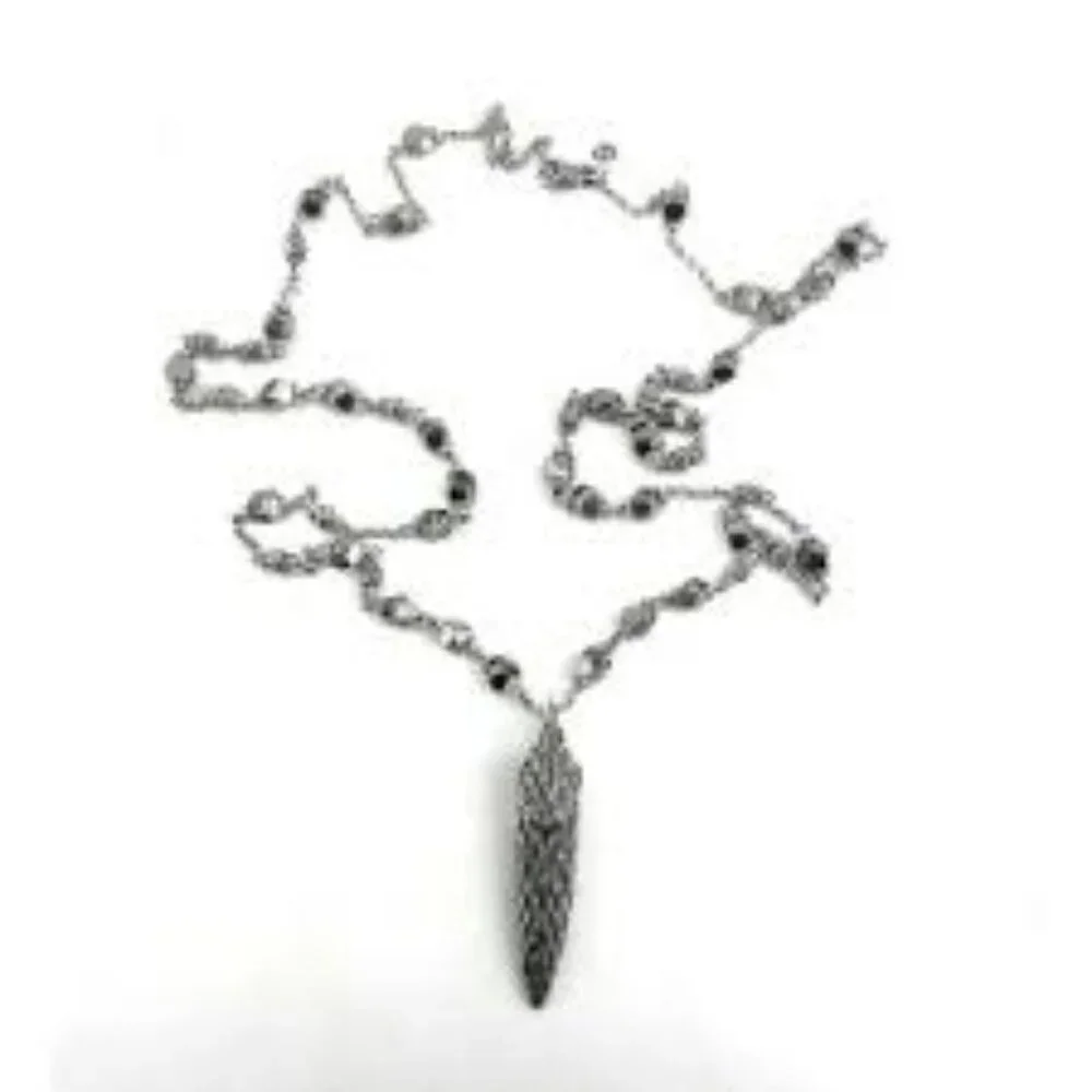 John Hardy Naga Silver Pendant & Pyrite Necklace - Picture 12 of 12